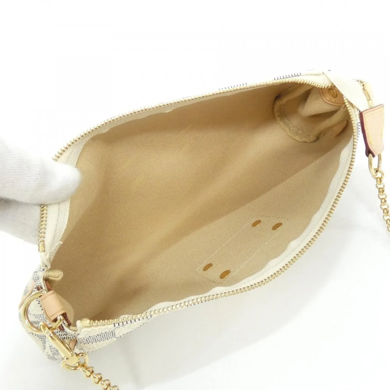 LOUIS VUITTON N55214 Shoulder Damier 黑色 Damier 中古品A - 縮圖 7