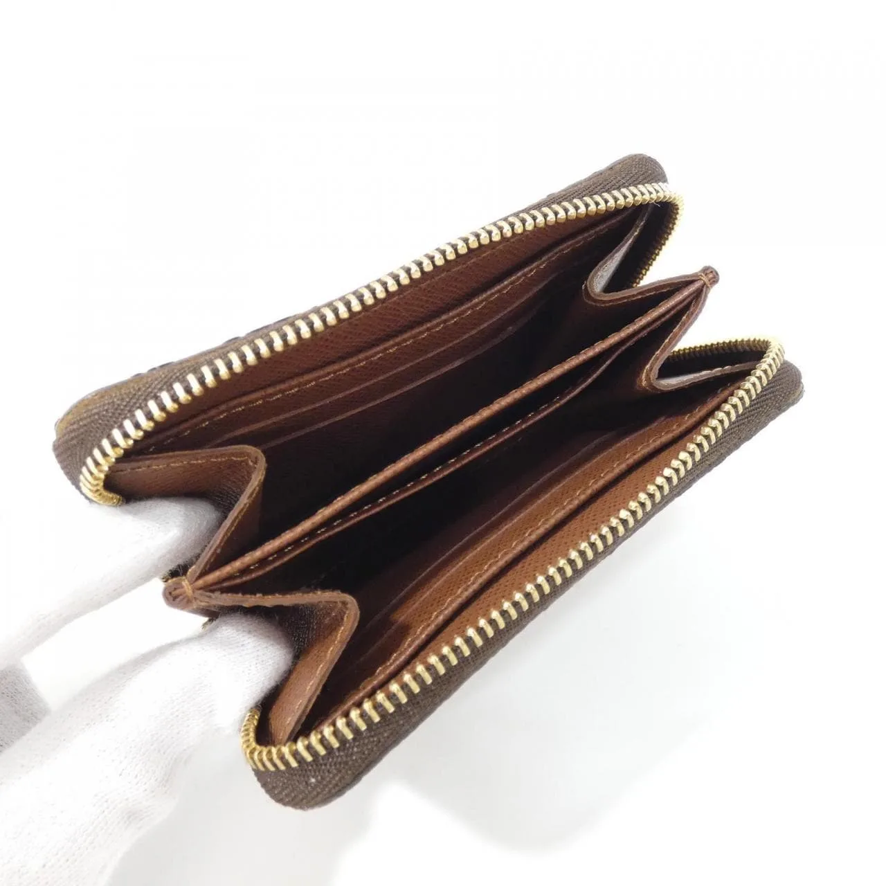 LOUIS VUITTON M60067 Coin Case Monogram 黑色 Monogram 中古品A - 縮圖 6