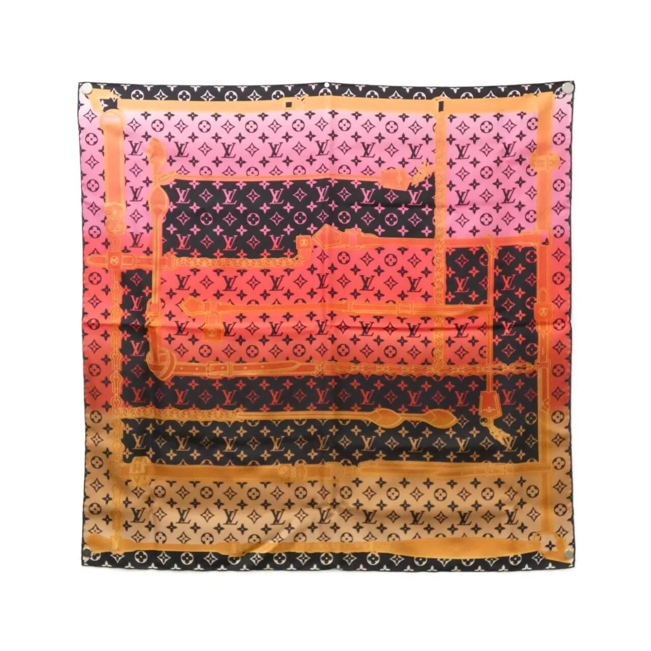 LOUIS VUITTON M76145 Scarf Monogram Red