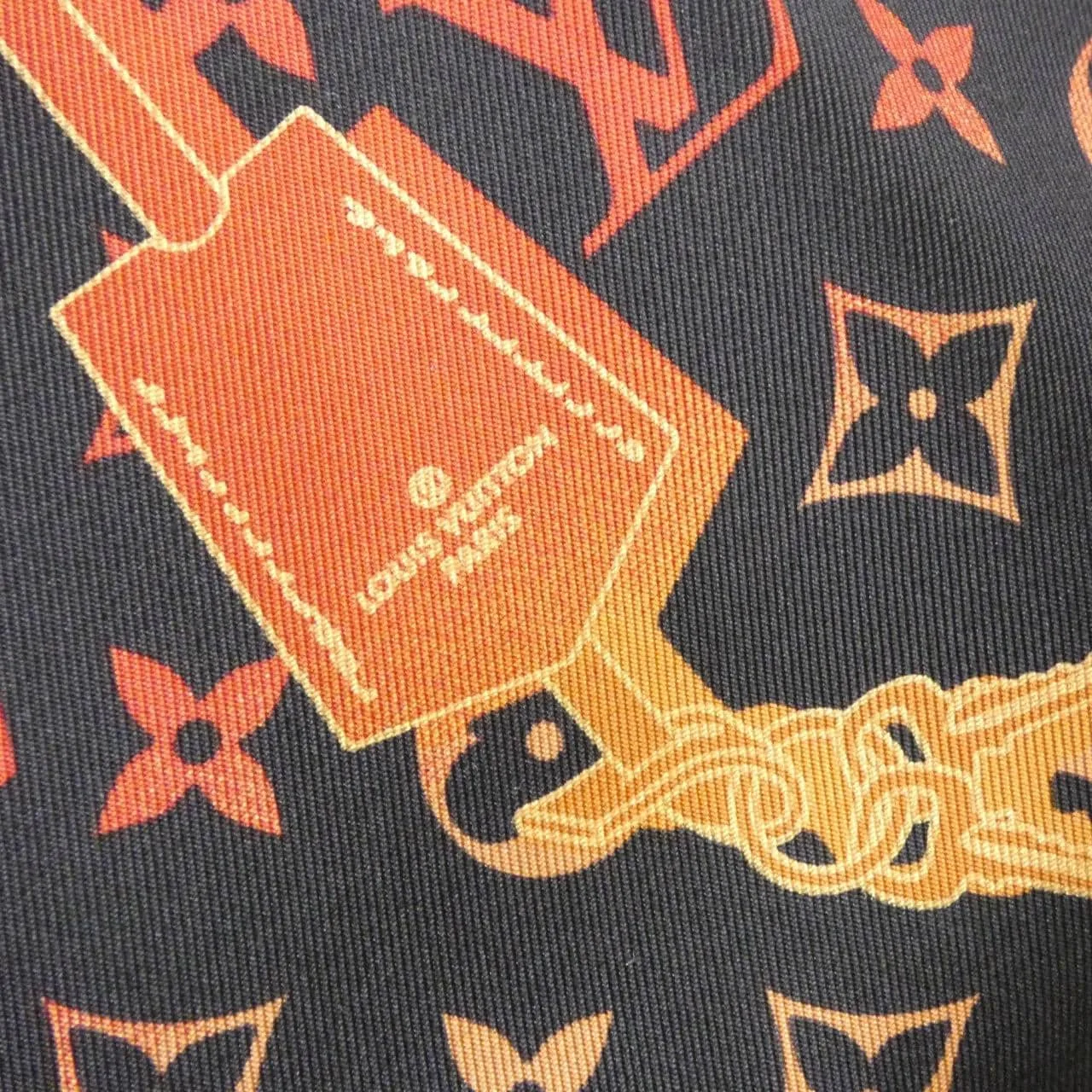 LOUIS VUITTON M76145 Scarf Monogram 紅色 Monogram 中古品A - 縮圖 2