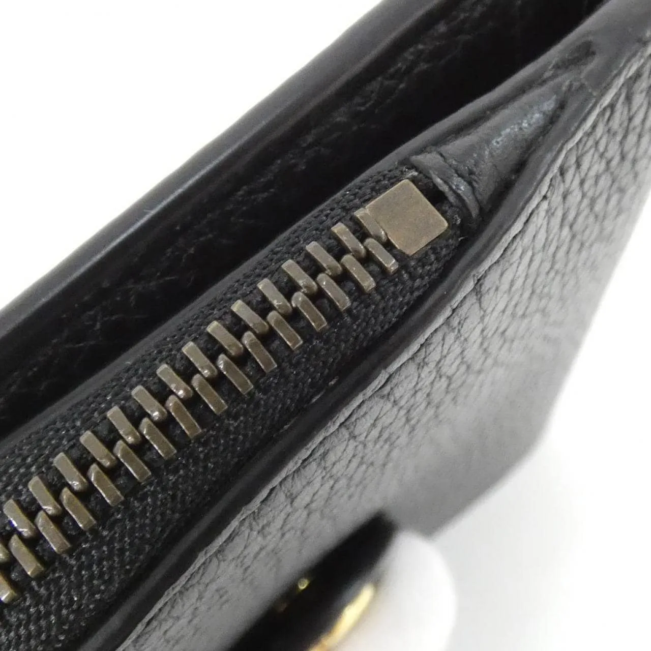 GUCCI 739498 AABXM Wallet Leather 黑色 皮革 中古品A - 縮圖 3