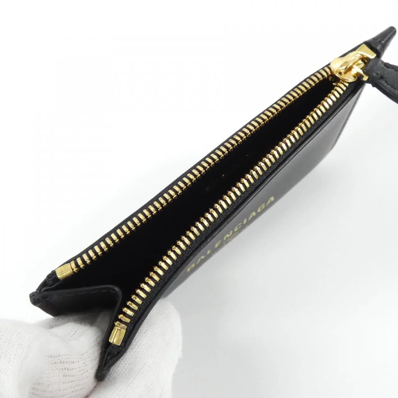 BALENCIAGA 810902 2ABGH Coin Case 黑色 中古品A - 縮圖 4