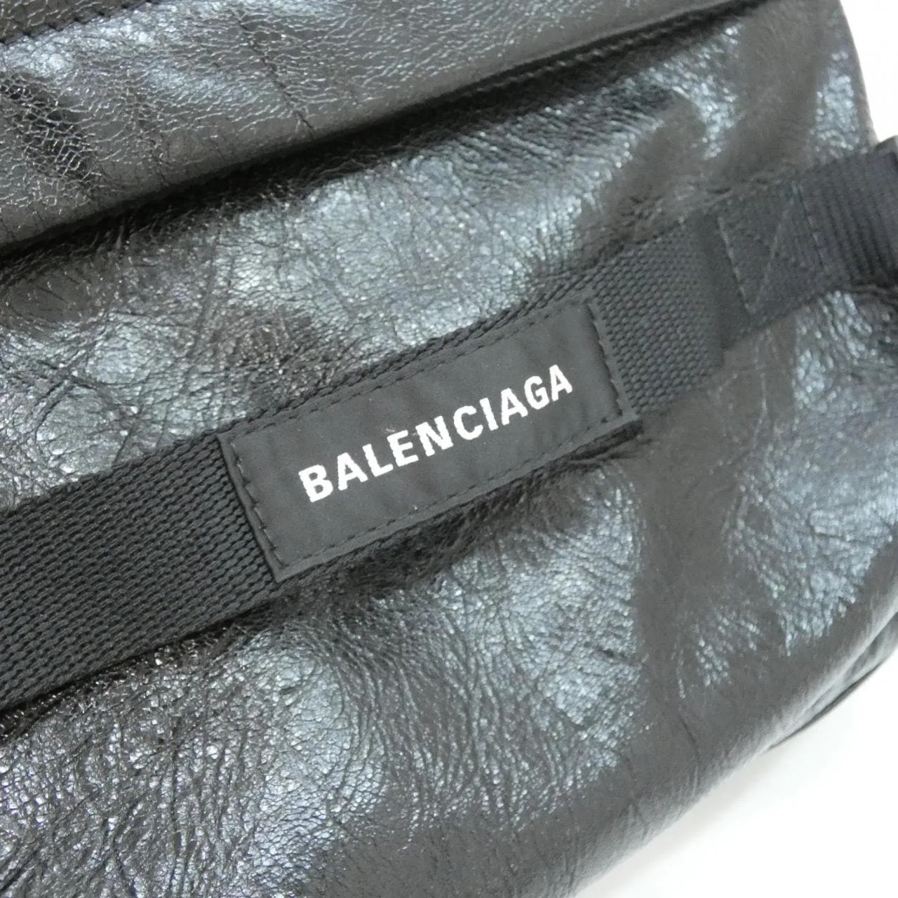 BALENCIAGA 799113 1VGJ7 Backpack Lambskin 黑色 羊皮 中古品A - 縮圖 5