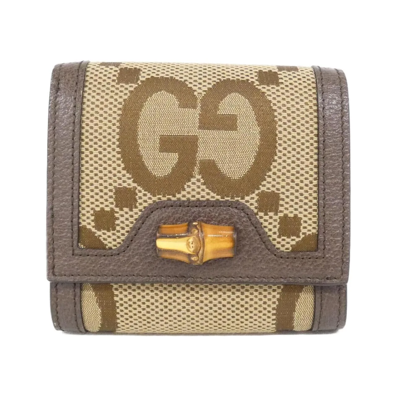 GUCCI 658635 UKMBT Wallet Canvas Brown