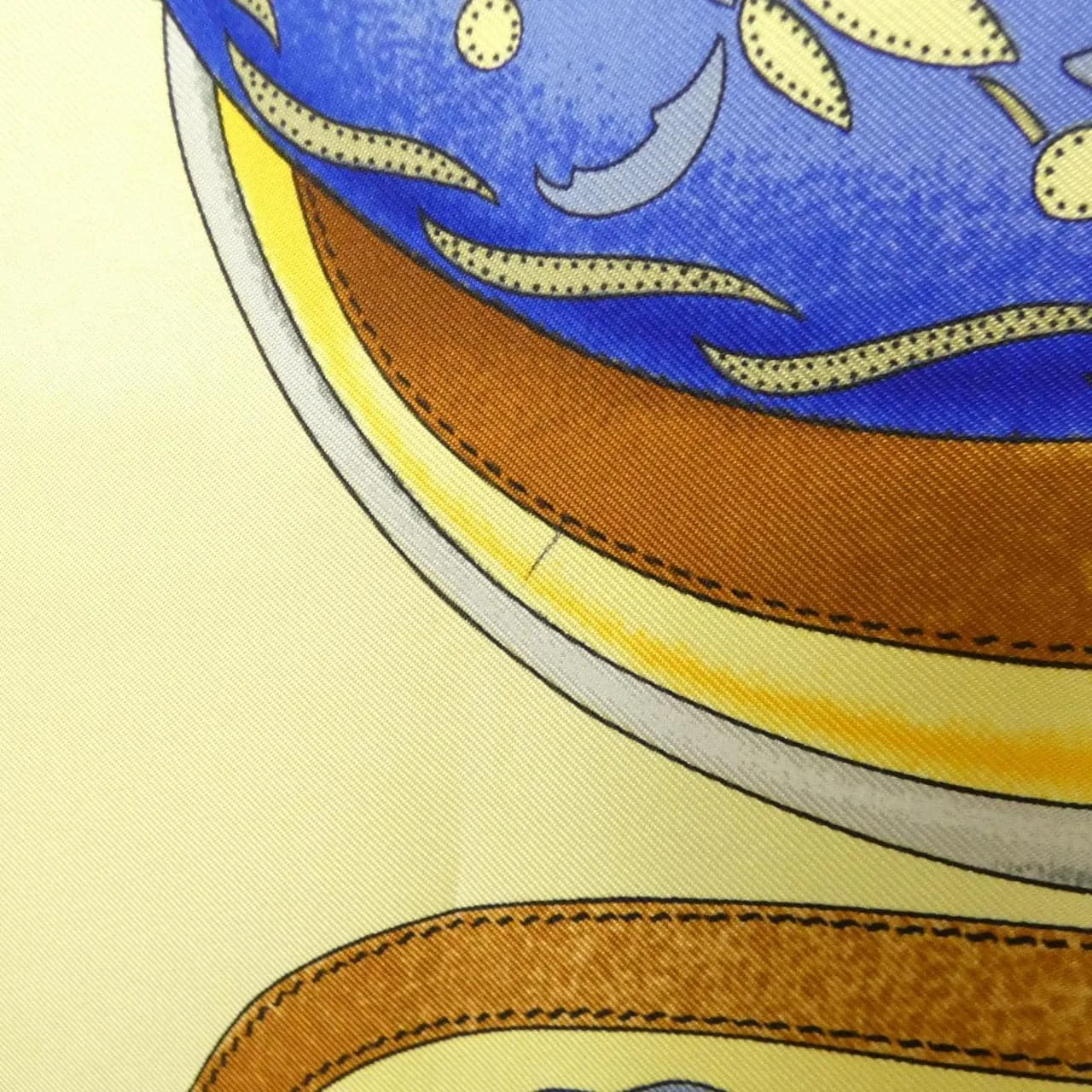 HERMES Scarf Blue Rank A - Thumbnail 3