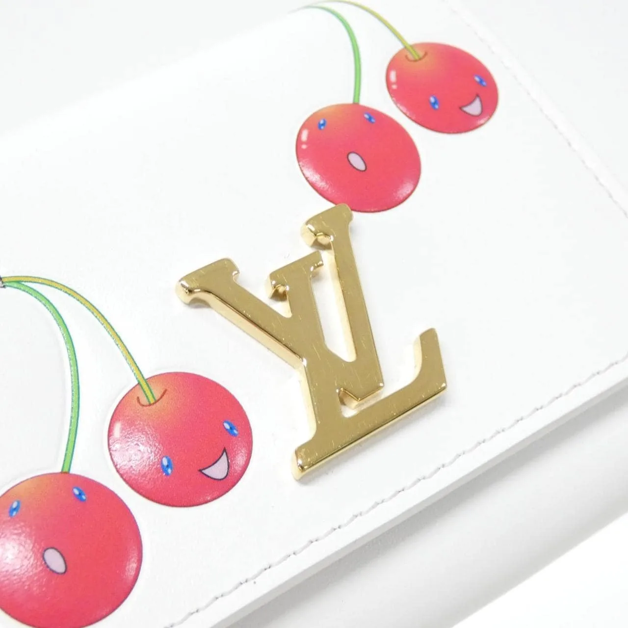 LOUIS VUITTON Capucines M14298 Wallet Leather White Leather Rank A - Thumbnail 4