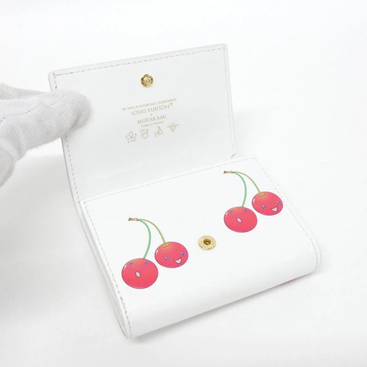 LOUIS VUITTON Capucines M14298 Wallet Leather White Leather Rank A - Thumbnail 5