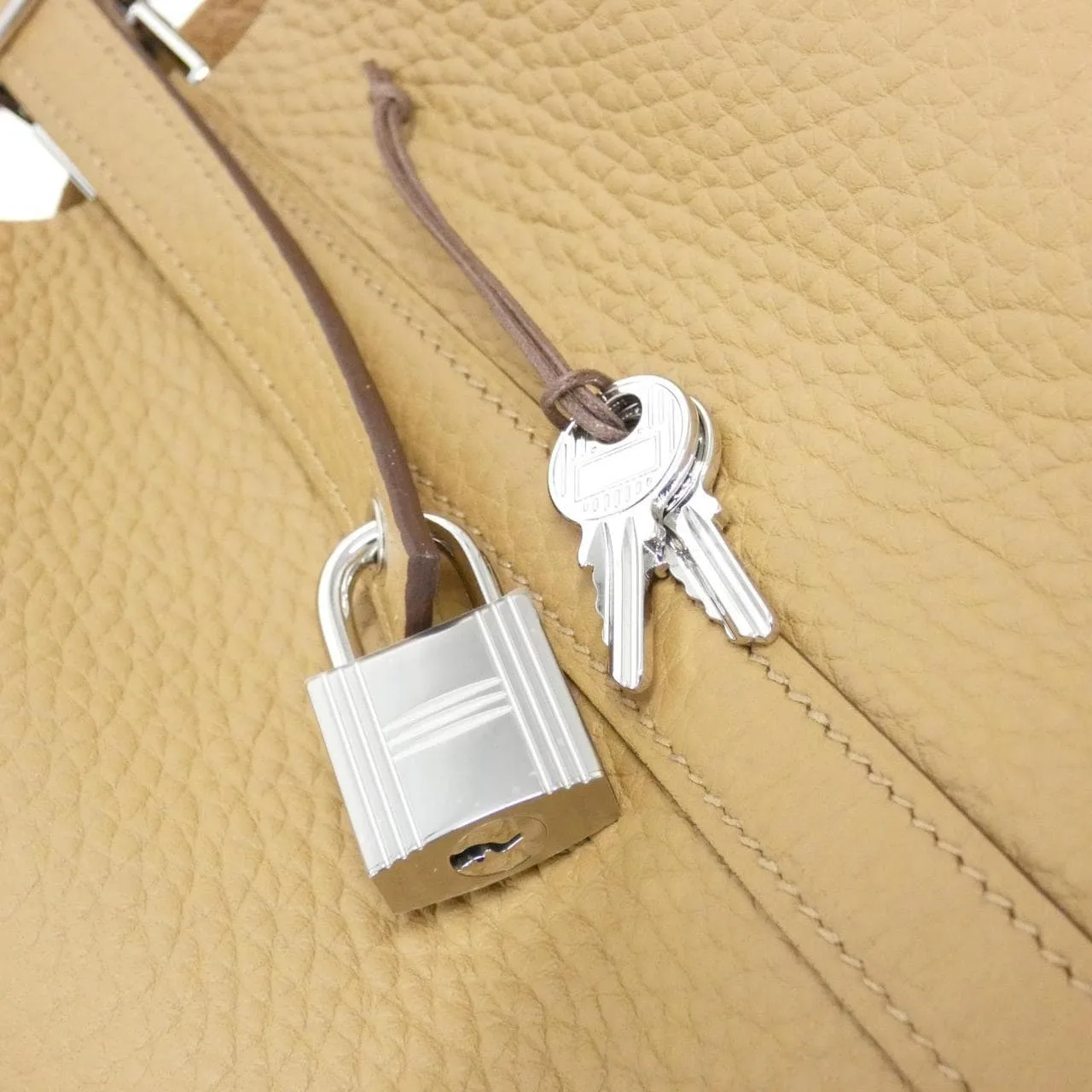 HERMES 056289CK Handbag Clemence Clemence Leather - Thumbnail 3