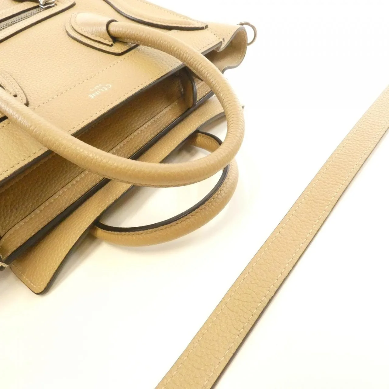 CELINE Luggage 189243DRU Handbag Black Rank A - Thumbnail 4