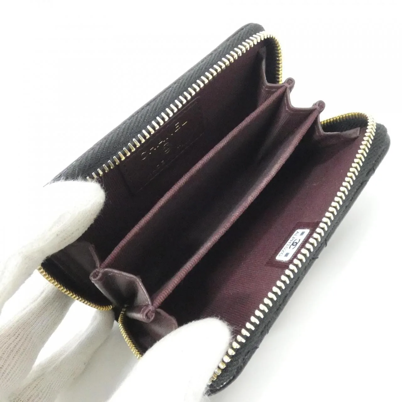 CHANEL Timeless Classic AP0216 Coin Case Grained Calfskin Black Grained Calfskin Rank A - Thumbnail 8