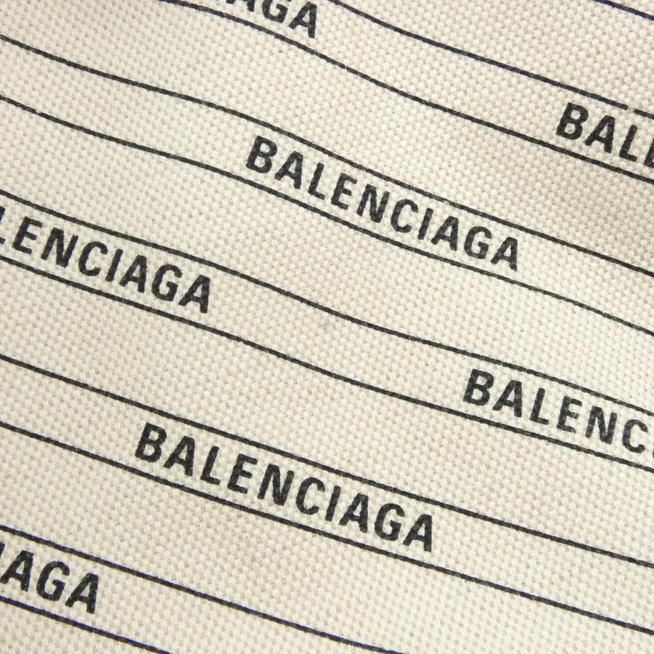 BALENCIAGA 339933 KMZAN Handbag Canvas 深藍色 帆布 中古品B - 縮圖 5