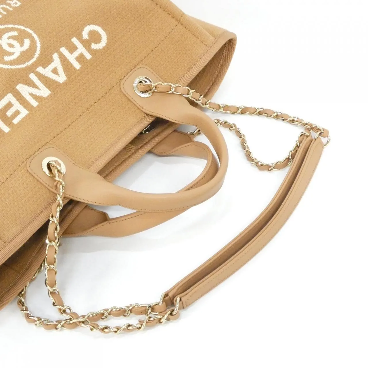 CHANEL Deauville AS3257 Handbag Brown - Thumbnail 5