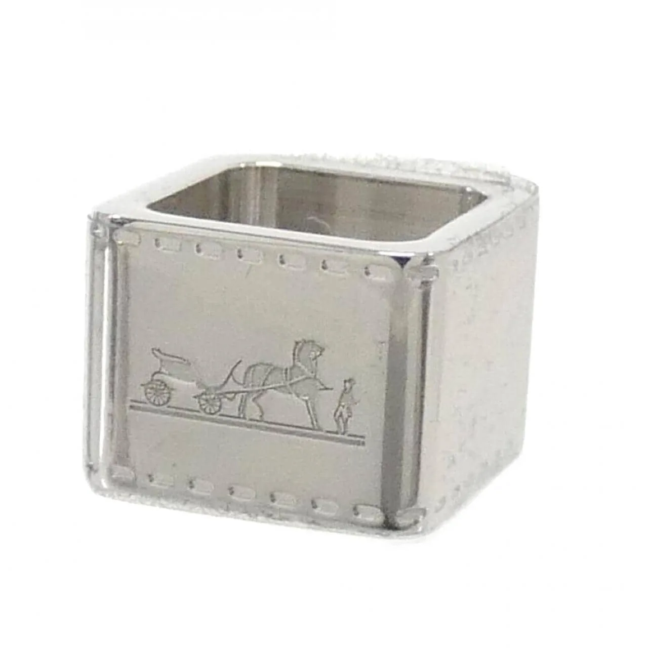 HERMES 603613S Scarf Silver