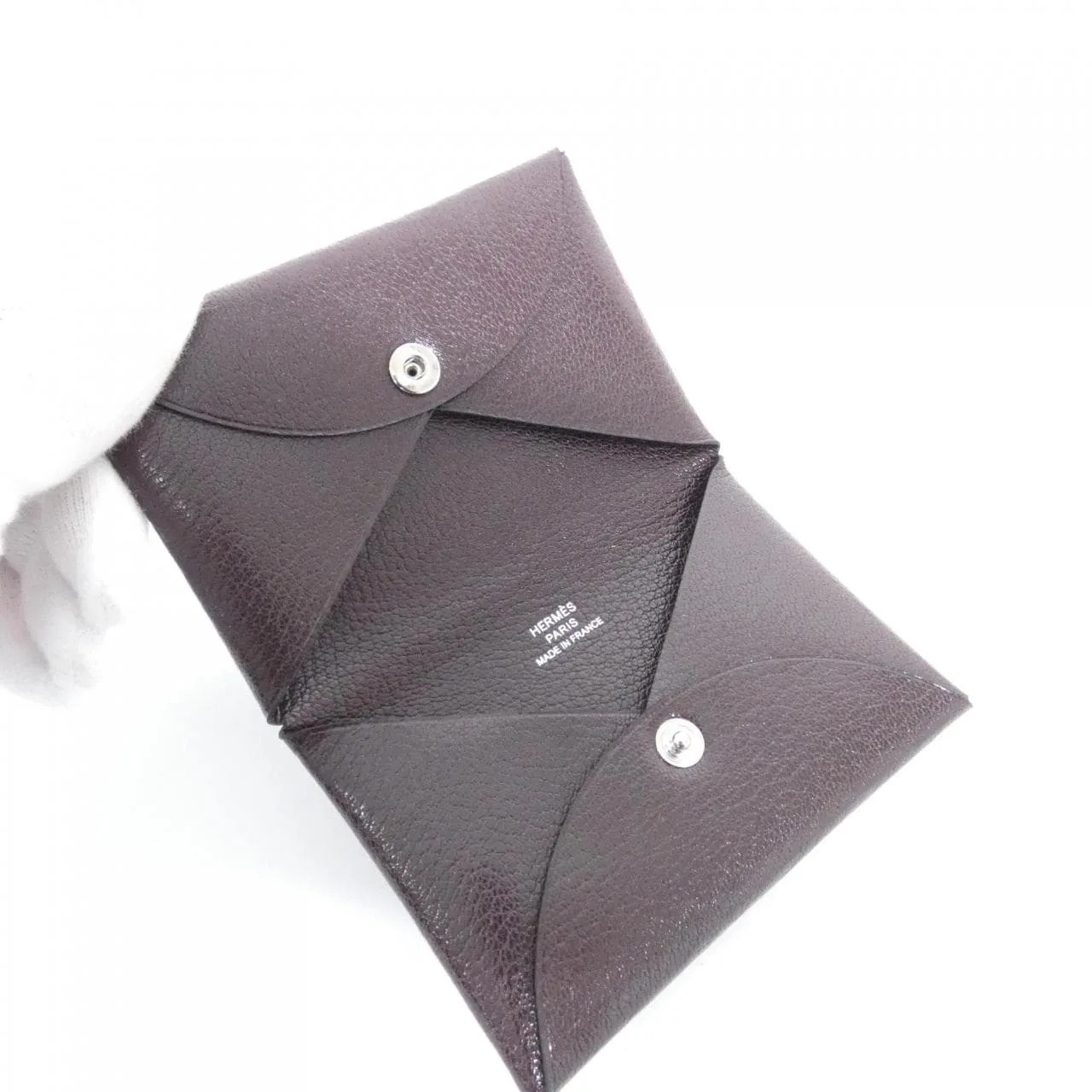 HERMES 078382CK Card Case Rouge Rank A - Thumbnail 3