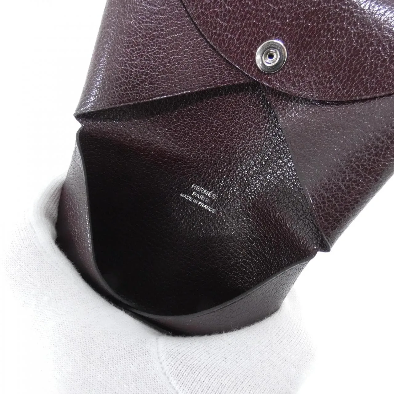 HERMES 078382CK Card Case Rouge Rank A - Thumbnail 4