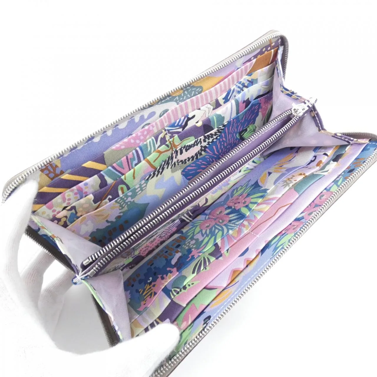 HERMES 084387CK Wallet Epsom Etoupe Epsom Leather Rank A - Thumbnail 3