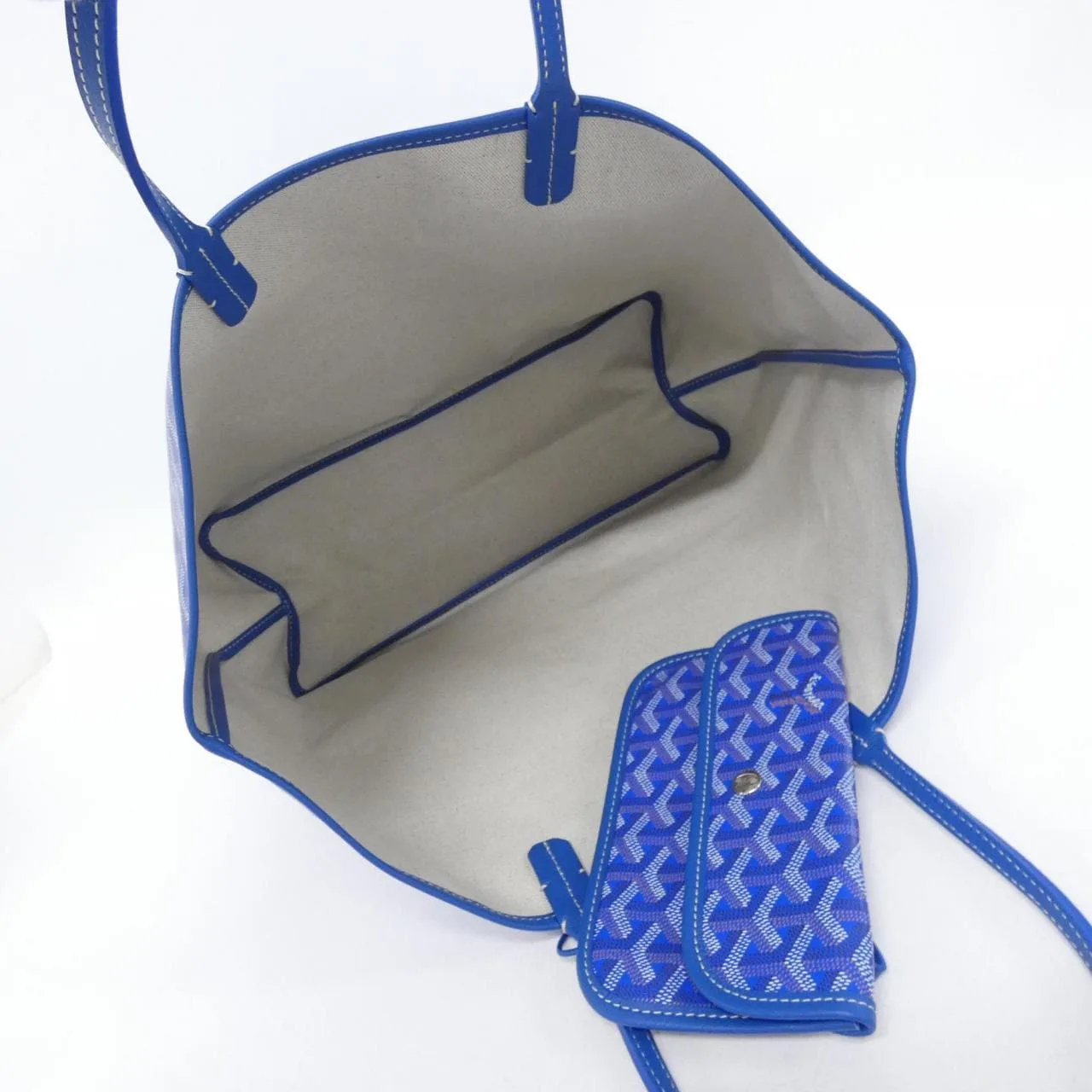 GOYARD Saint Louis AMA LOUIS PM Tote Canvas 藍色 帆布 未使用品 - 縮圖 5