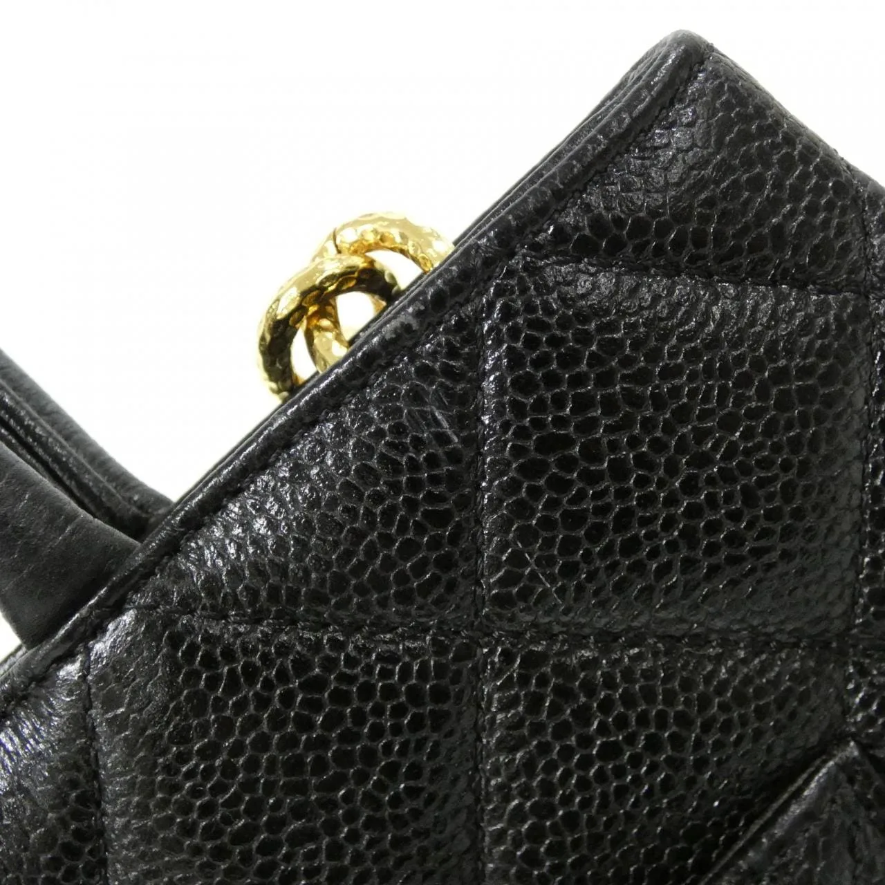CHANEL Matelasse 1804 Handbag Grained Calfskin Black Grained Calfskin Rank A - Thumbnail 5