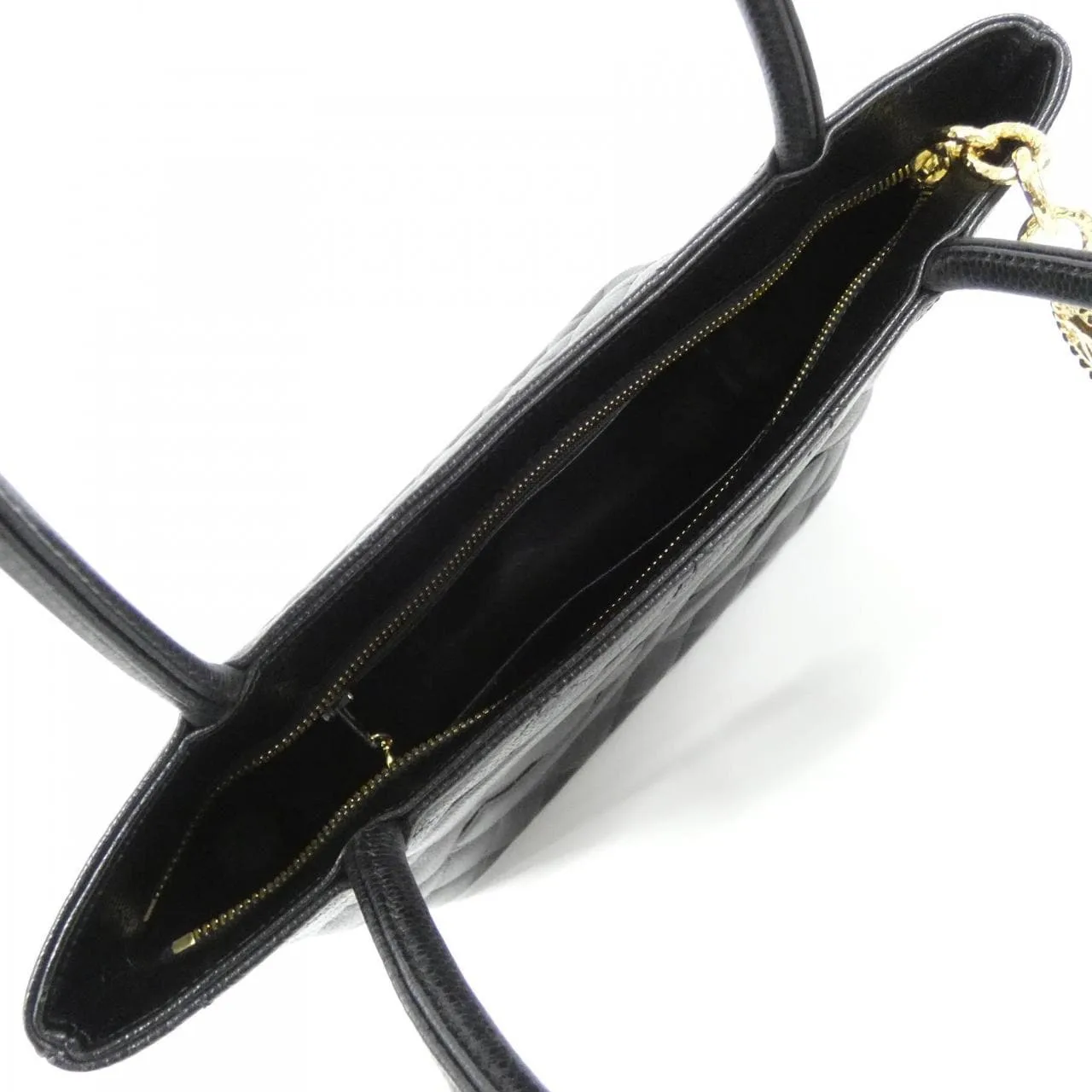 CHANEL Matelasse 1804 Handbag Grained Calfskin Black Grained Calfskin Rank A - Thumbnail 8