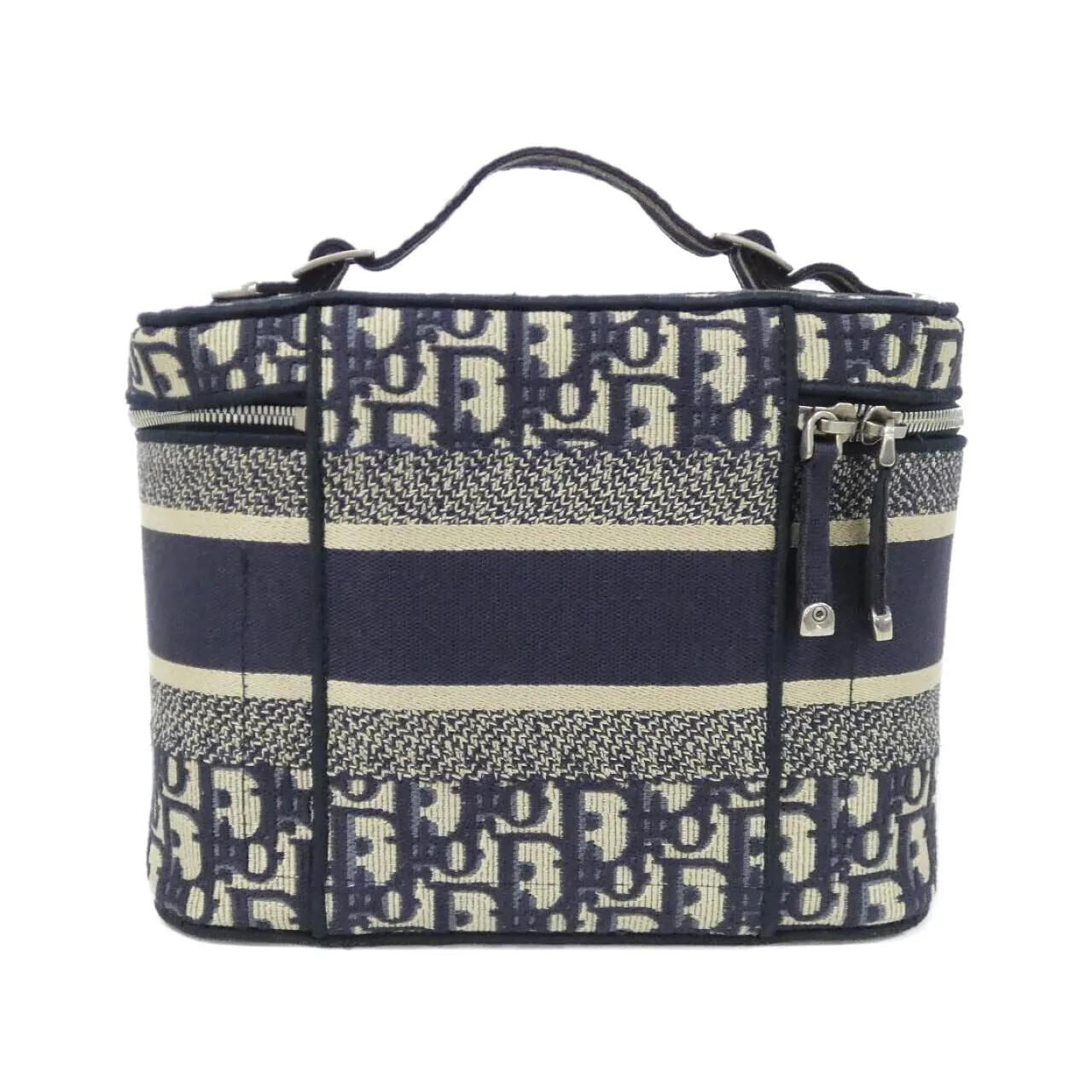 DIOR Book Tote S5417VRIW Handbag Canvas 黑色 帆布 中古品A - 縮圖 2