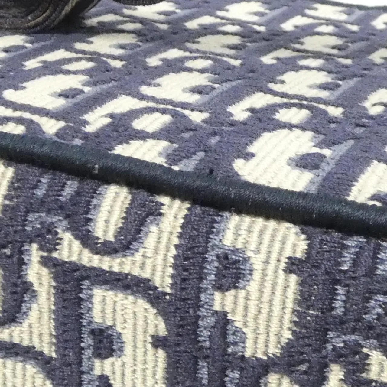 DIOR Book Tote S5417VRIW Handbag Canvas 黑色 帆布 中古品A - 縮圖 6