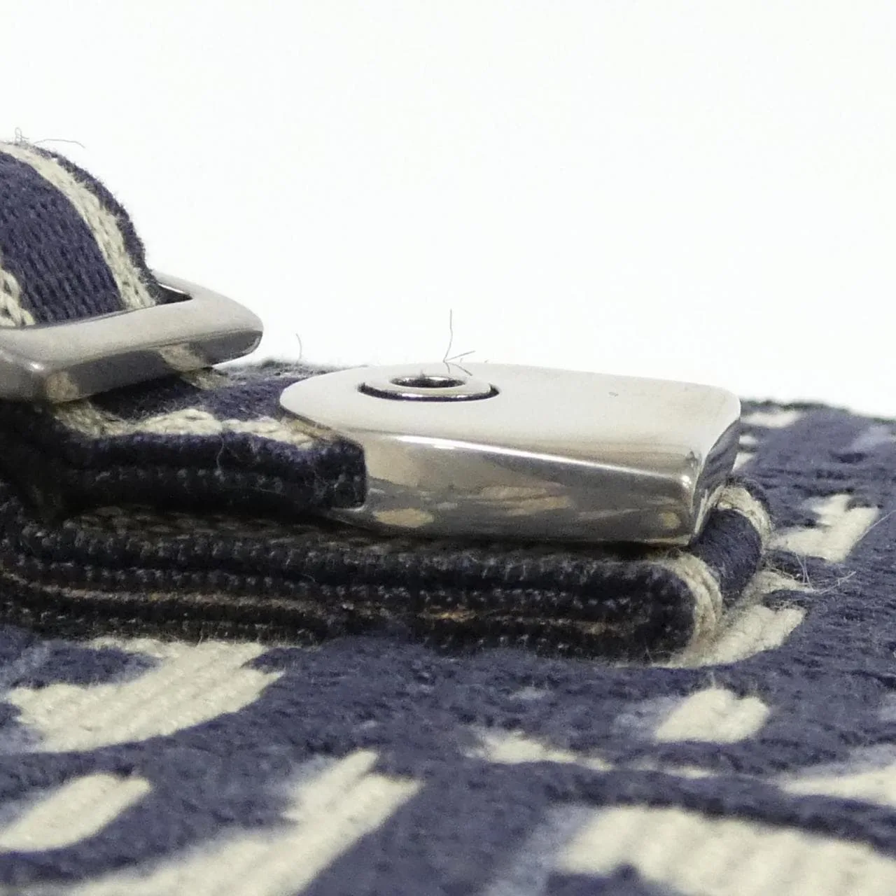 DIOR Book Tote S5417VRIW Handbag Canvas 黑色 帆布 中古品A - 縮圖 7