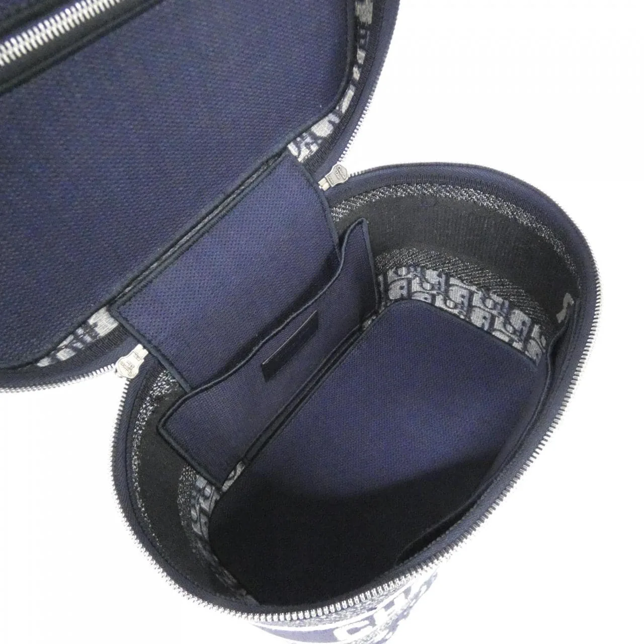 DIOR Book Tote S5417VRIW Handbag Canvas 黑色 帆布 中古品A - 縮圖 9