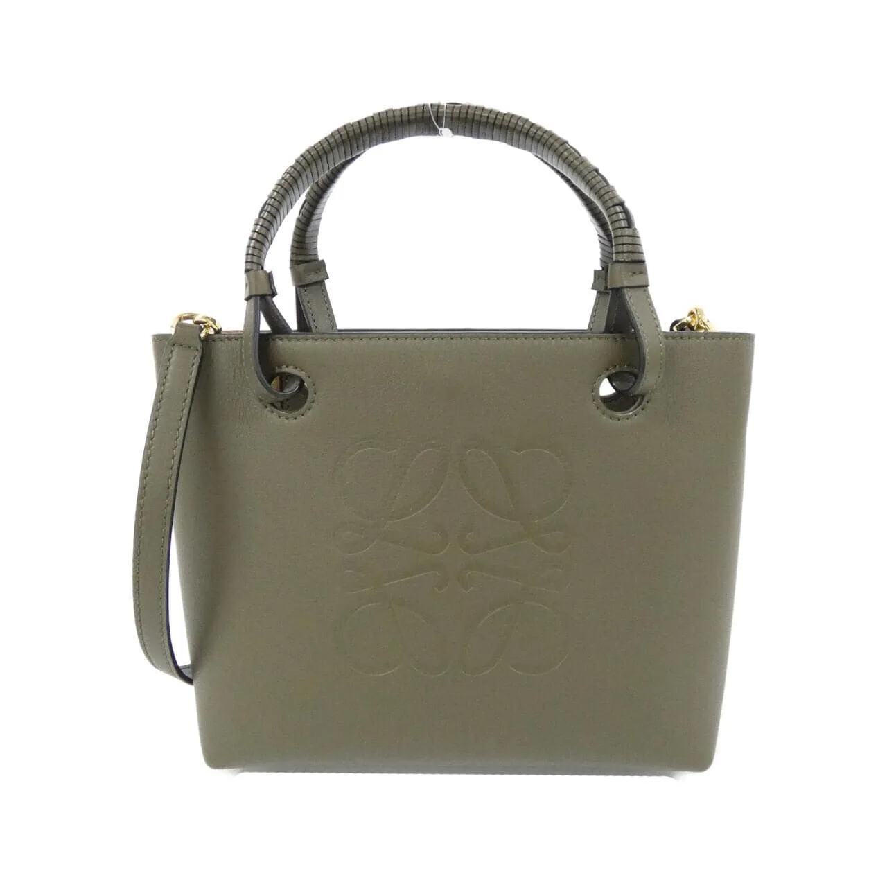 LOEWE Balloon A717S74X02 Tote Lambskin Green