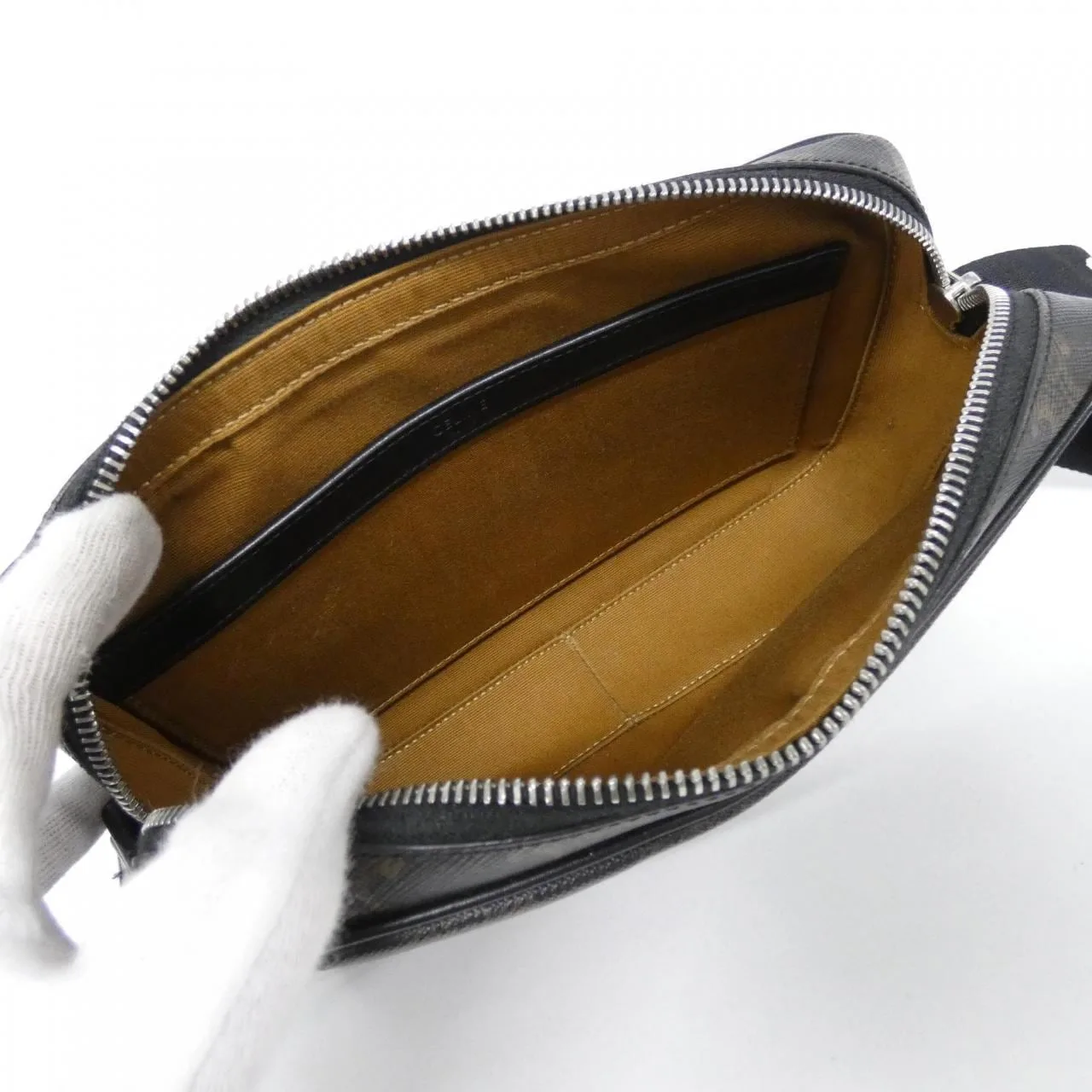 CELINE 197202DND Shoulder Canvas 黑色 帆布 中古品A - 縮圖 5