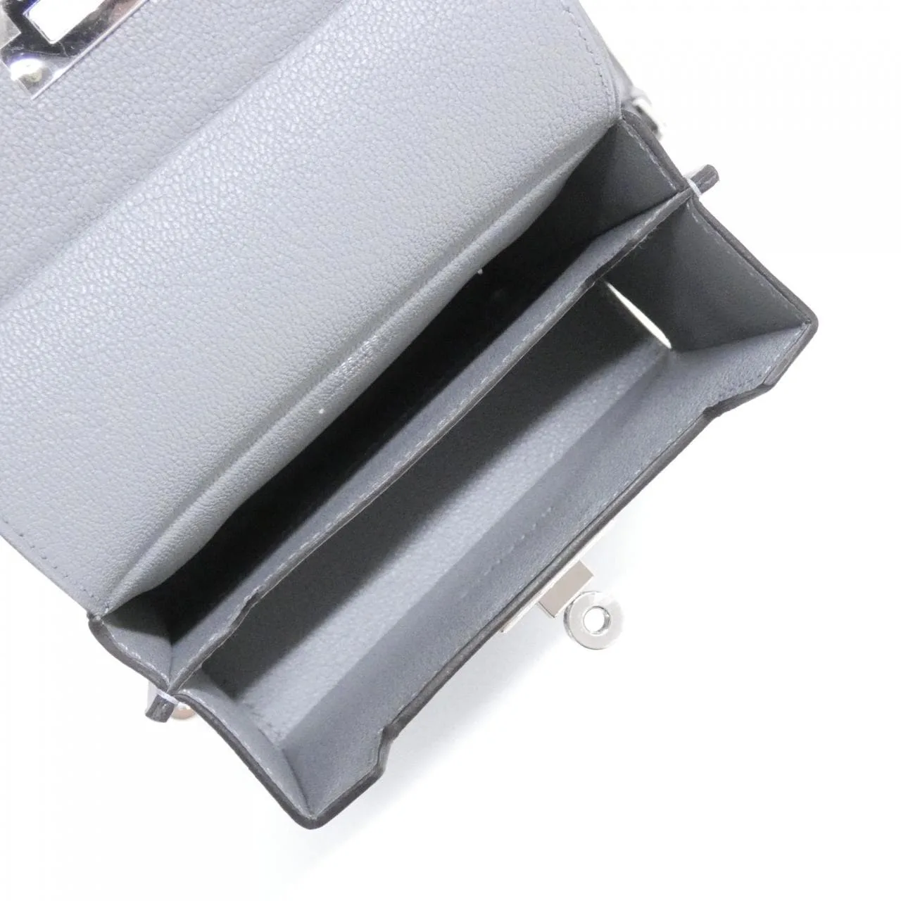 HERMES Kelly 085433CK Shoulder Epsom Black Epsom Leather Rank A - Thumbnail 5