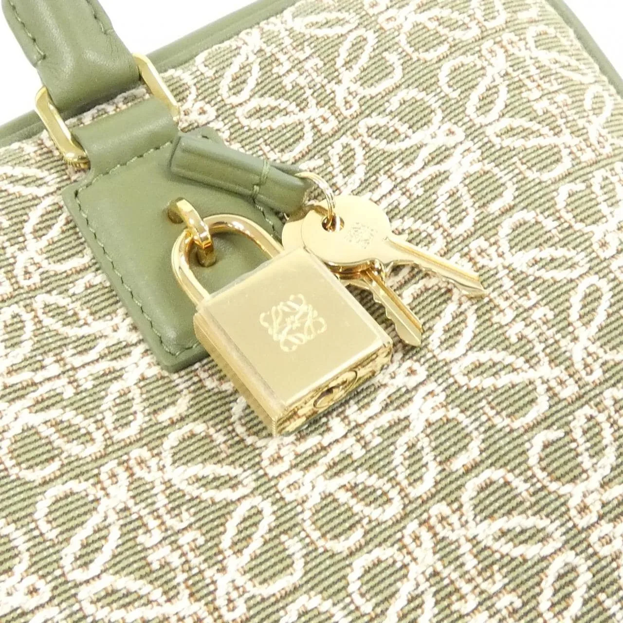 LOEWE Amazona A039N08X02 Handbag Canvas Black Canvas Rank A - Thumbnail 4