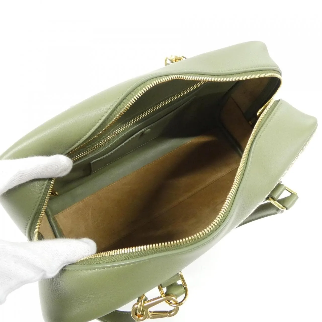 LOEWE Amazona A039N08X02 Handbag Canvas Black Canvas Rank A - Thumbnail 6