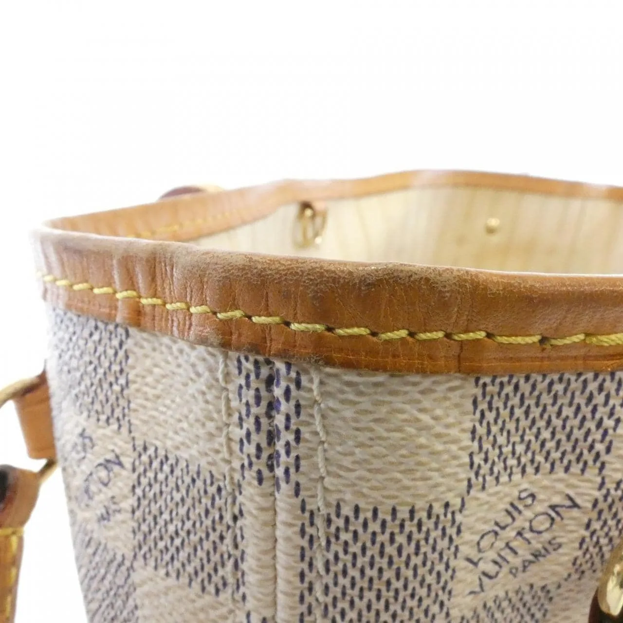 LOUIS VUITTON Neverfull N51110 Tote Damier 黑色 Damier 中古品B - 縮圖 5