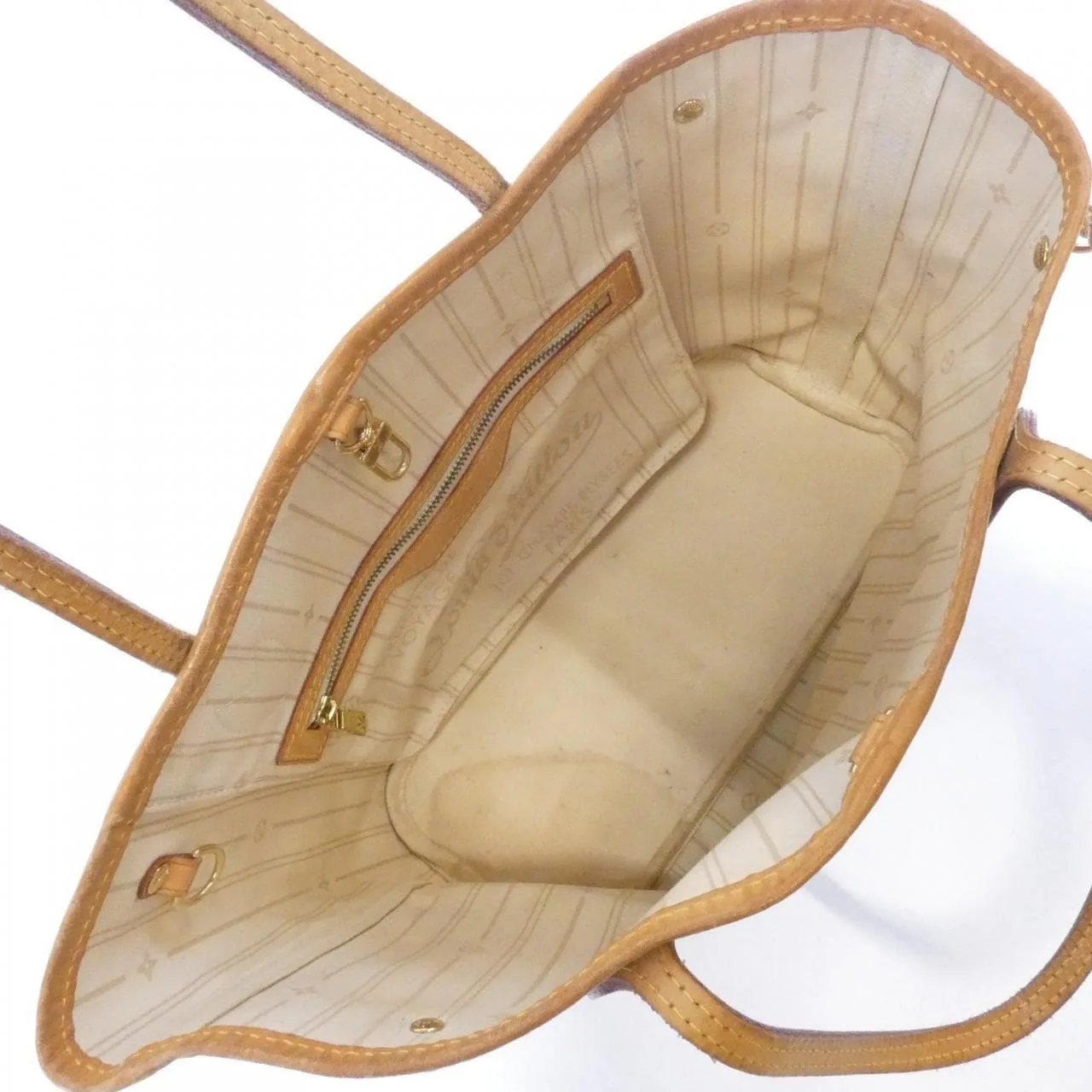 LOUIS VUITTON Neverfull N51110 Tote Damier 黑色 Damier 中古品B - 縮圖 7