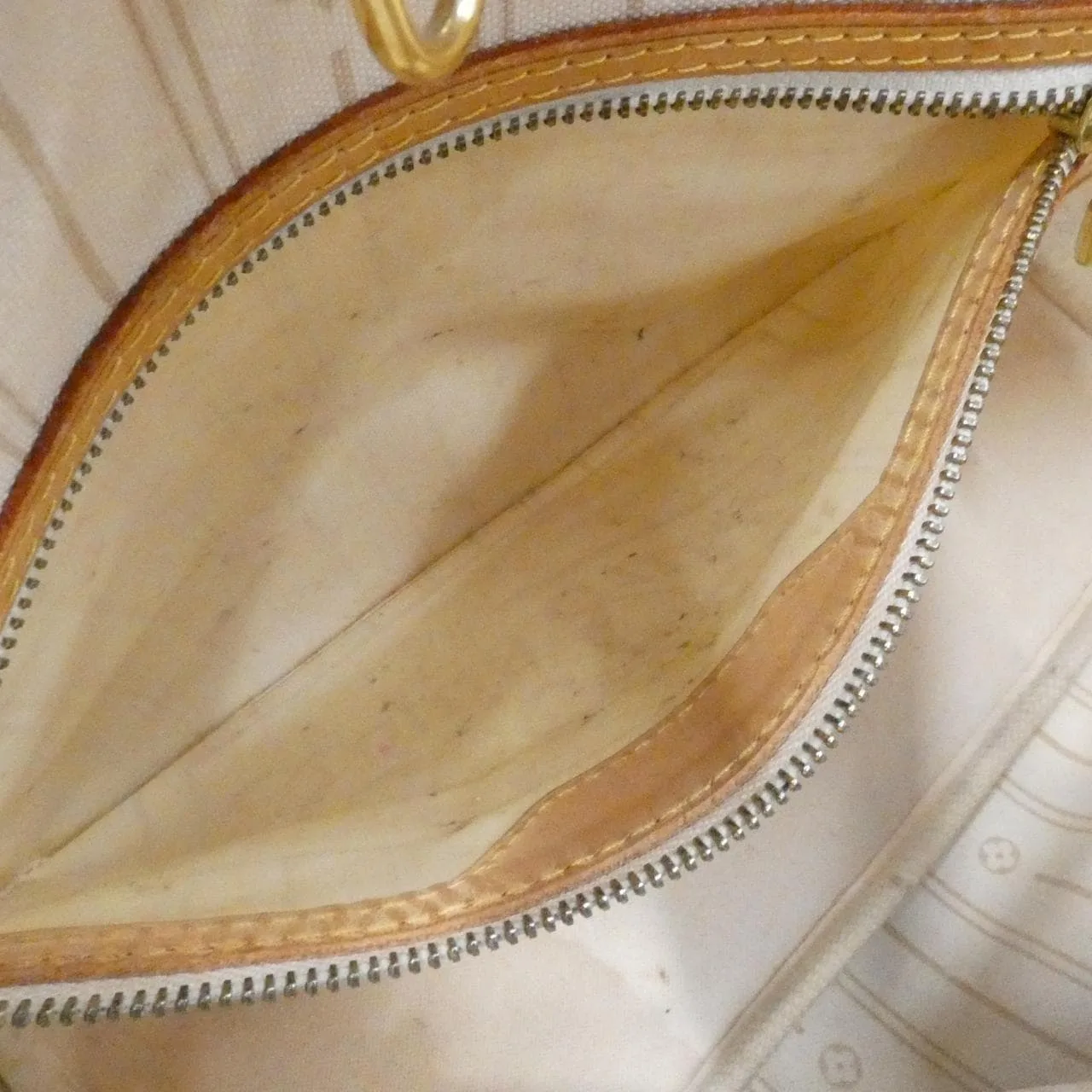 LOUIS VUITTON Neverfull N51110 Tote Damier 黑色 Damier 中古品B - 縮圖 8