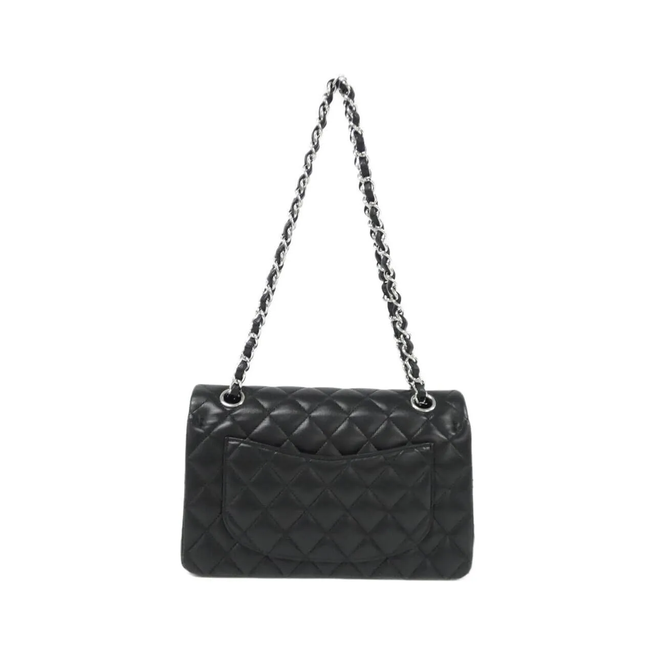 CHANEL Matelasse 1113 Shoulder Lambskin 黑色 羊皮 中古品A - 縮圖 2