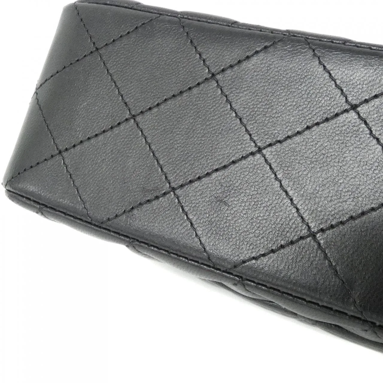 CHANEL Matelasse 1113 Shoulder Lambskin 黑色 羊皮 中古品A - 縮圖 3