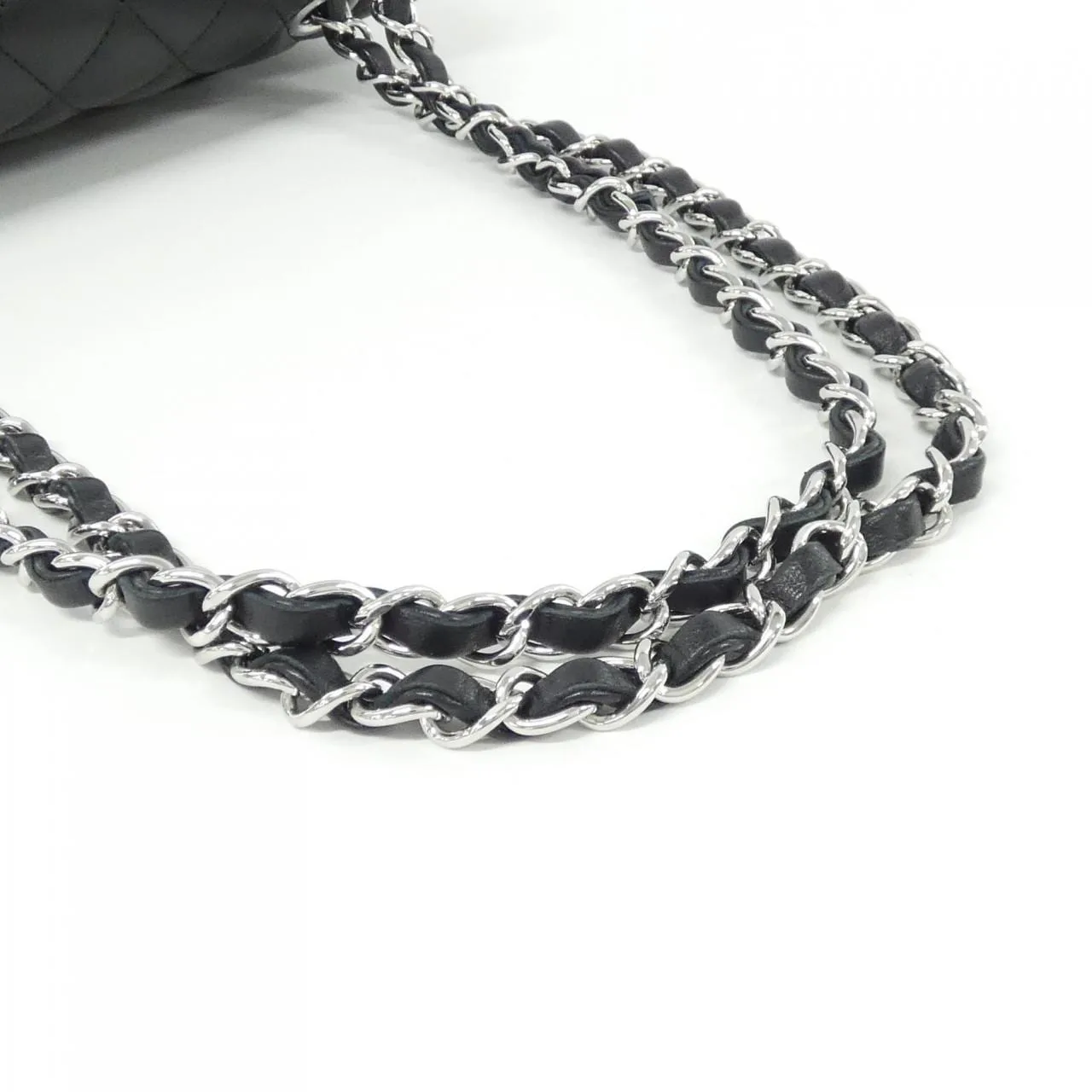 CHANEL Matelasse 1113 Shoulder Lambskin 黑色 羊皮 中古品A - 縮圖 5