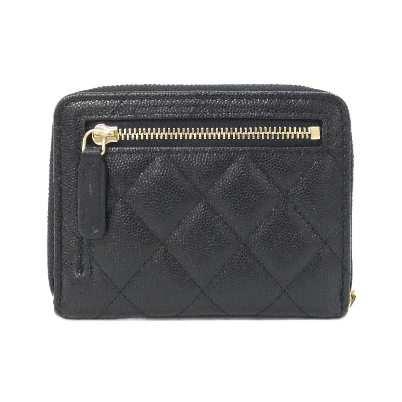 CHANEL AP5082 Wallet Grained Calfskin Black Grained Calfskin Rank A - Thumbnail 2