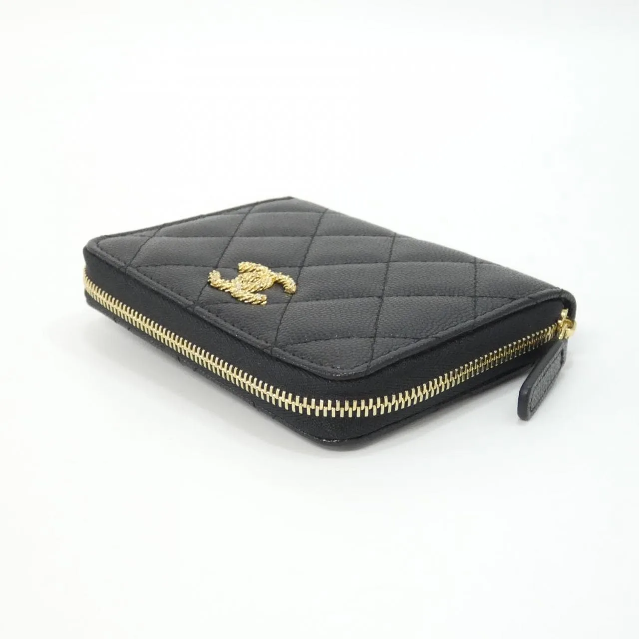 CHANEL AP5082 Wallet Grained Calfskin Black Grained Calfskin Rank A - Thumbnail 3