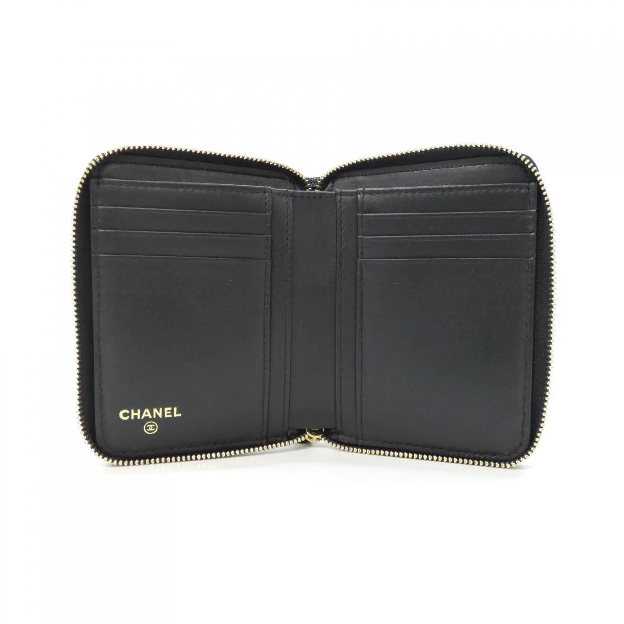 CHANEL AP5082 Wallet Grained Calfskin Black Grained Calfskin Rank A - Thumbnail 7
