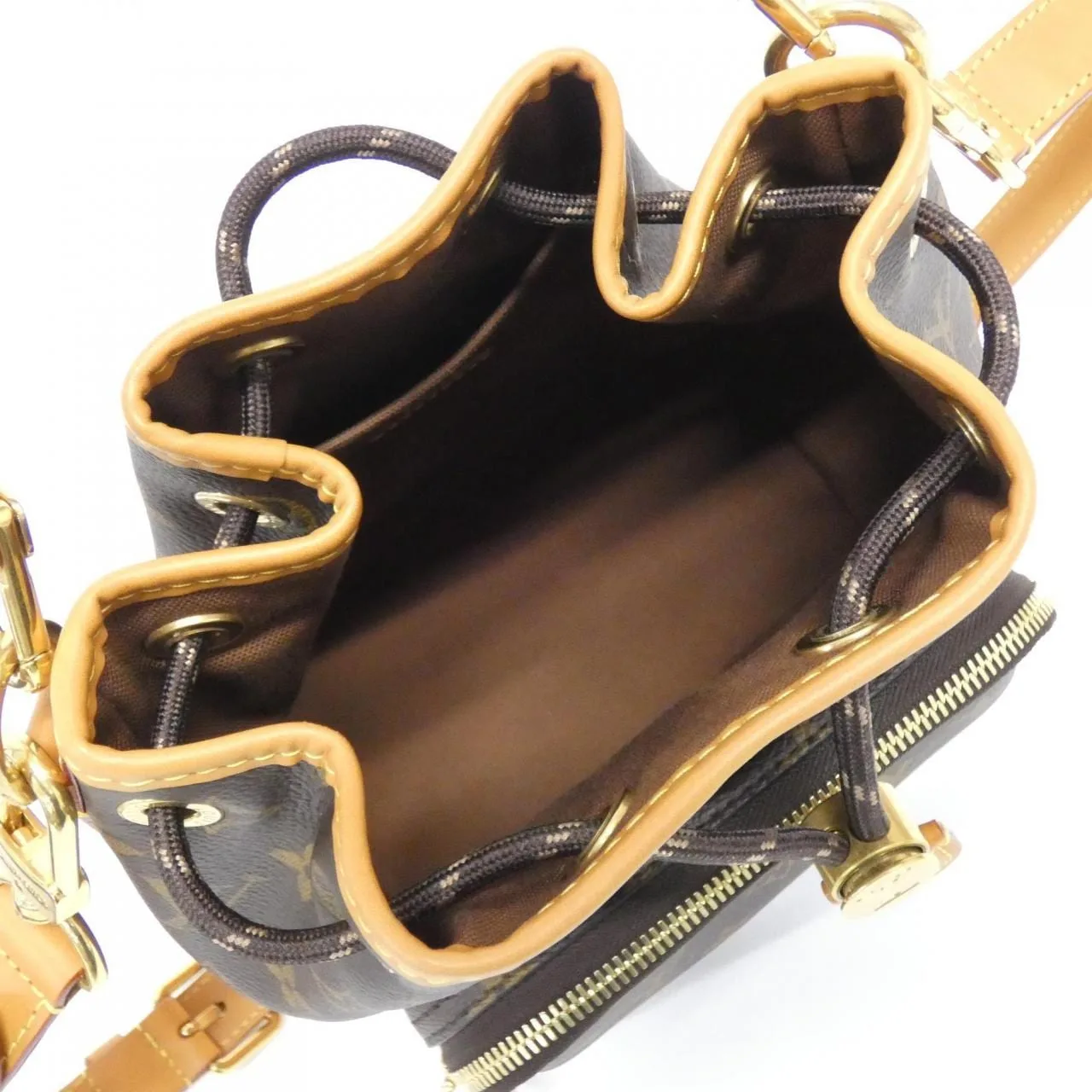LOUIS VUITTON M14017 Handbag Monogram 黑色 Monogram 中古品A - 縮圖 7