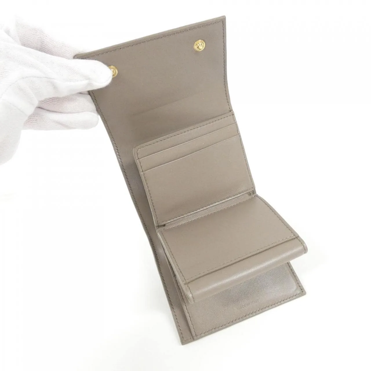 CELINE 10B573BEL Wallet 灰色 中古品A - 縮圖 5