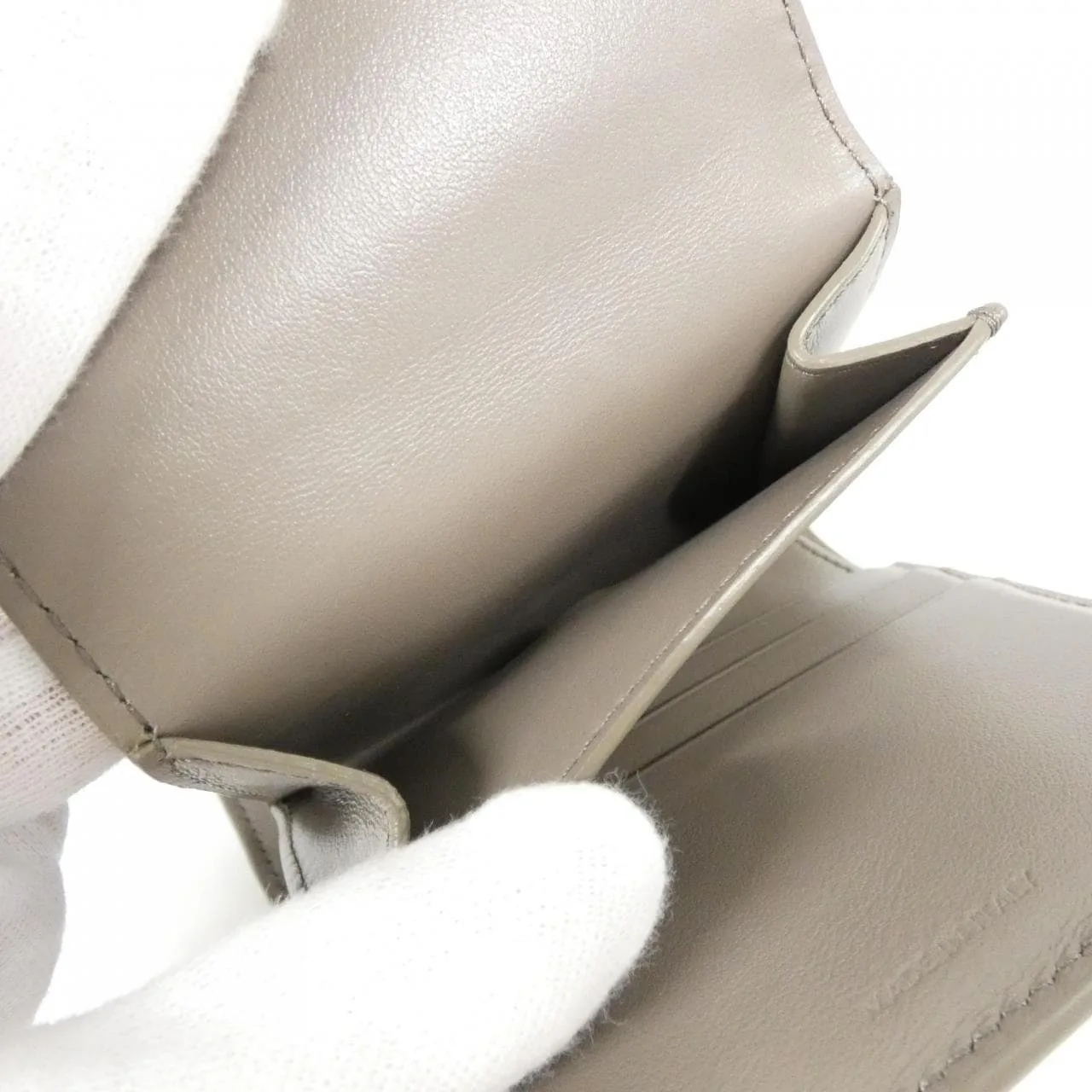 CELINE 10B573BEL Wallet 灰色 中古品A - 縮圖 6