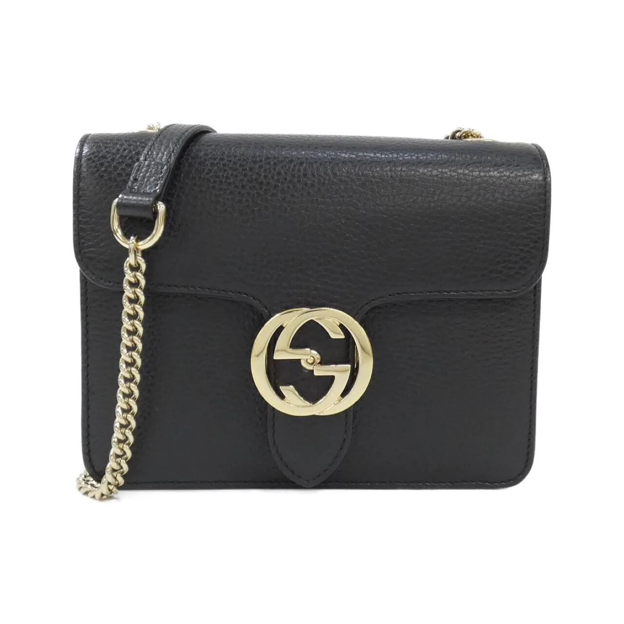 GUCCI 510304 CAO0G Shoulder Leather 黑色