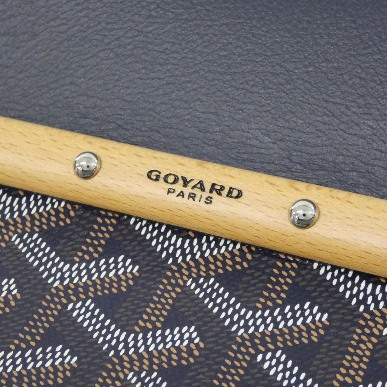 GOYARD Saigon Tote Canvas 黑色 帆布 中古品A - 縮圖 4