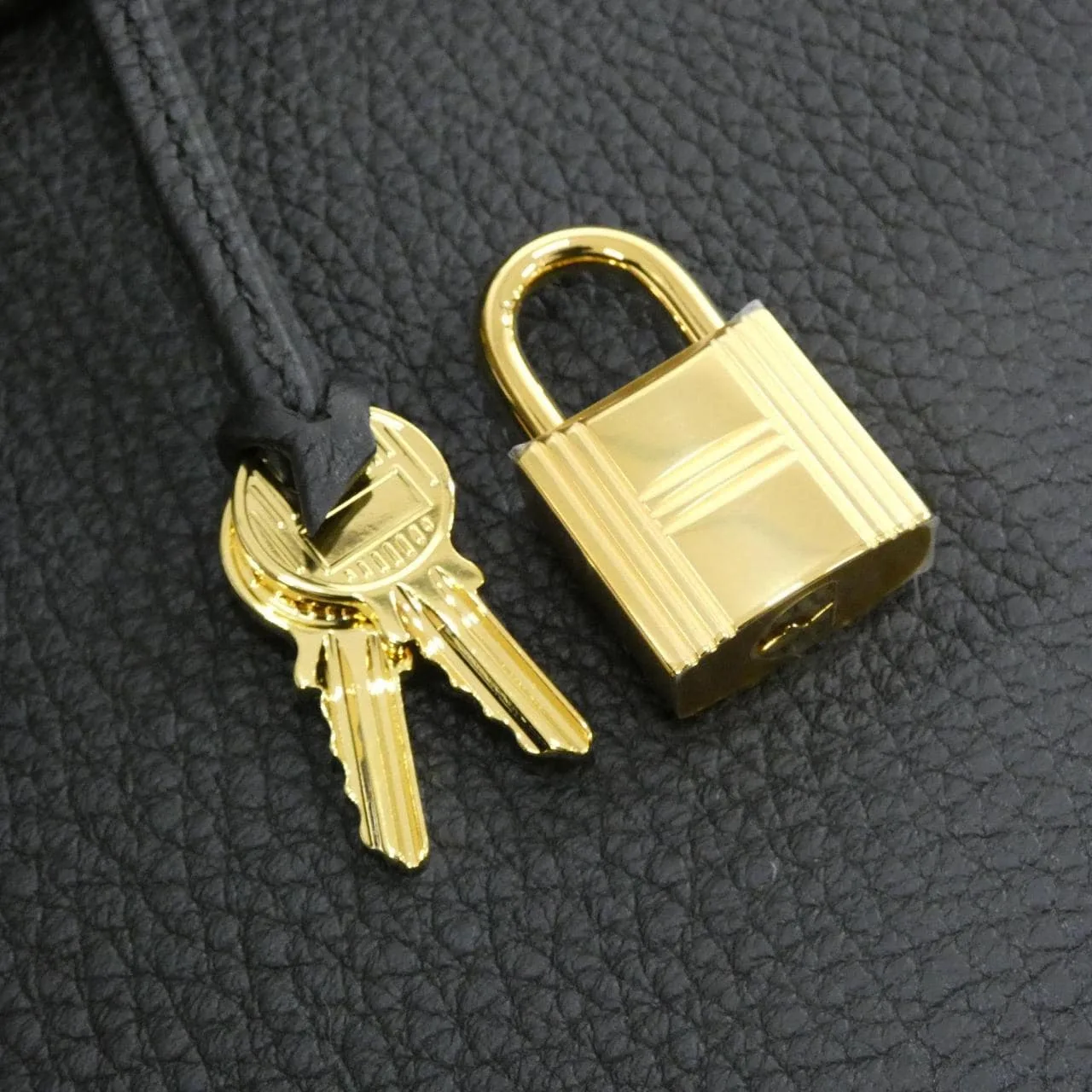 HERMES Birkin 027633CC Handbag Togo 黑色 Togo 牛皮 未使用品 - 縮圖 4