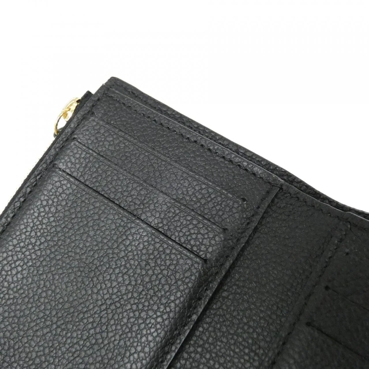 LOUIS VUITTON M64060 Wallet Monogram 黑色 Monogram 中古品A - 縮圖 6