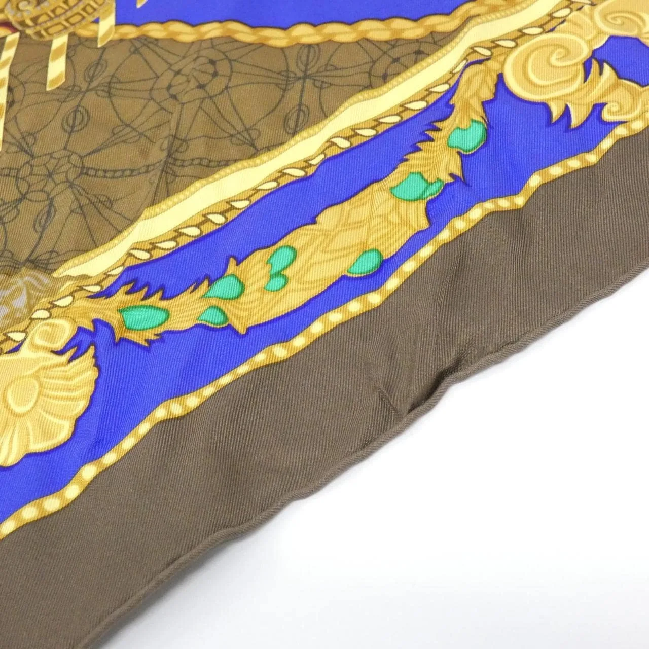 HERMES Scarf Blue Rank A - Thumbnail 4