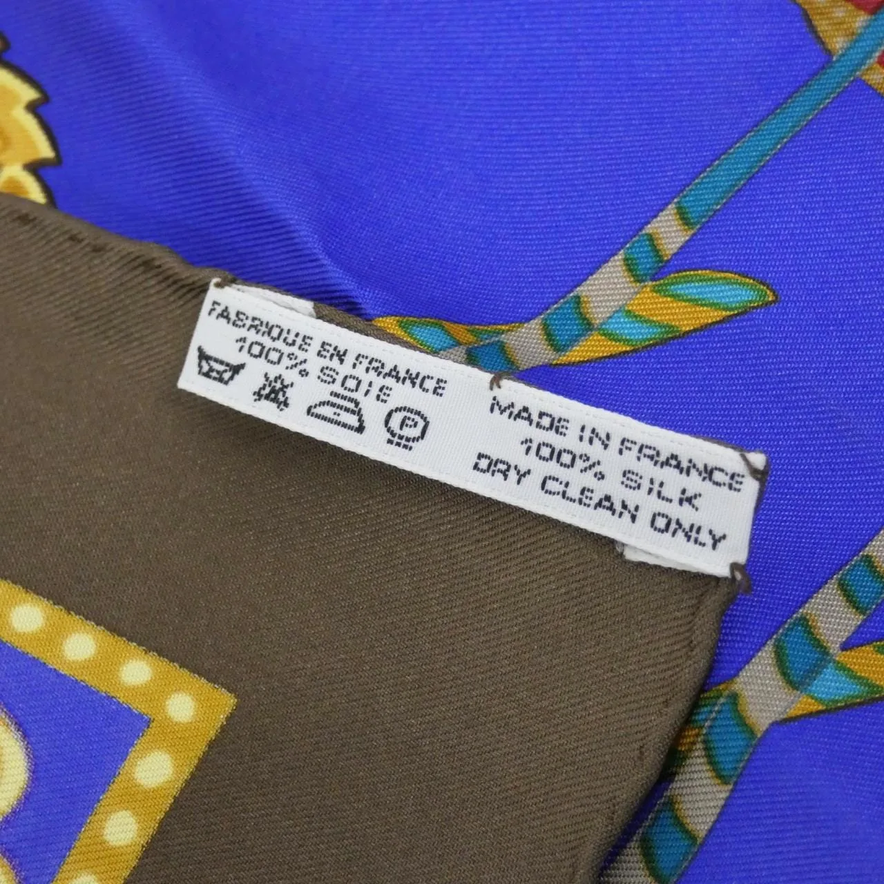 HERMES Scarf Blue Rank A - Thumbnail 5